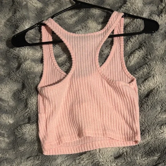 Pink Ribbed Tank Top - Picture 2 of 2
